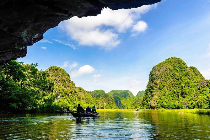 Entering and exiting the caves.